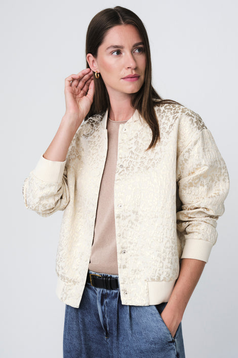 Maki jackard bomber | Beige