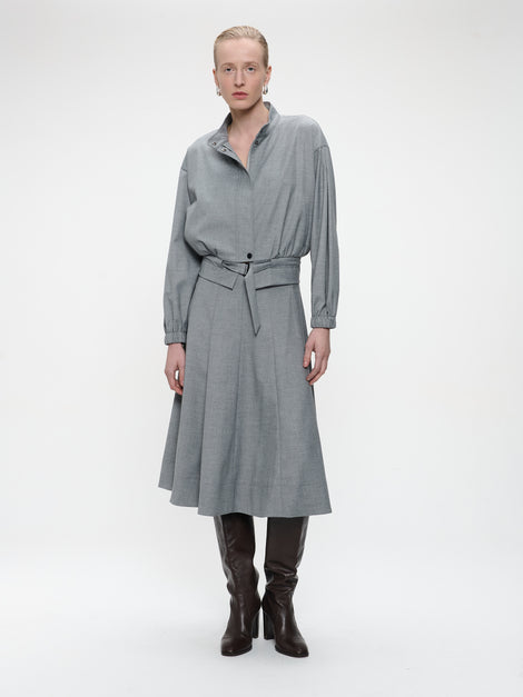 Ian viscose jacket | Light grey