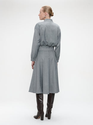 Ian viscose jacket | Light grey