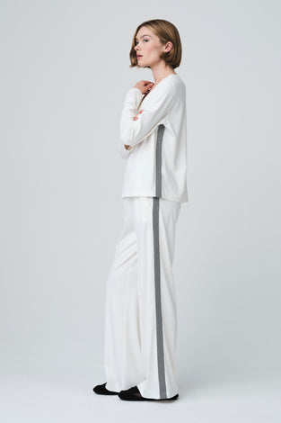 Agnese blouse in soft Punto Milano jersay | Panna