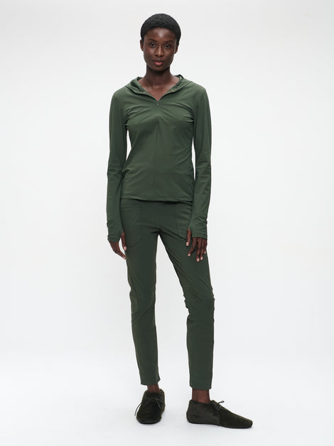 Doris pants brush tech jersey | Army