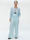 Pullover cotton dyed 3404 | Pastel Blue