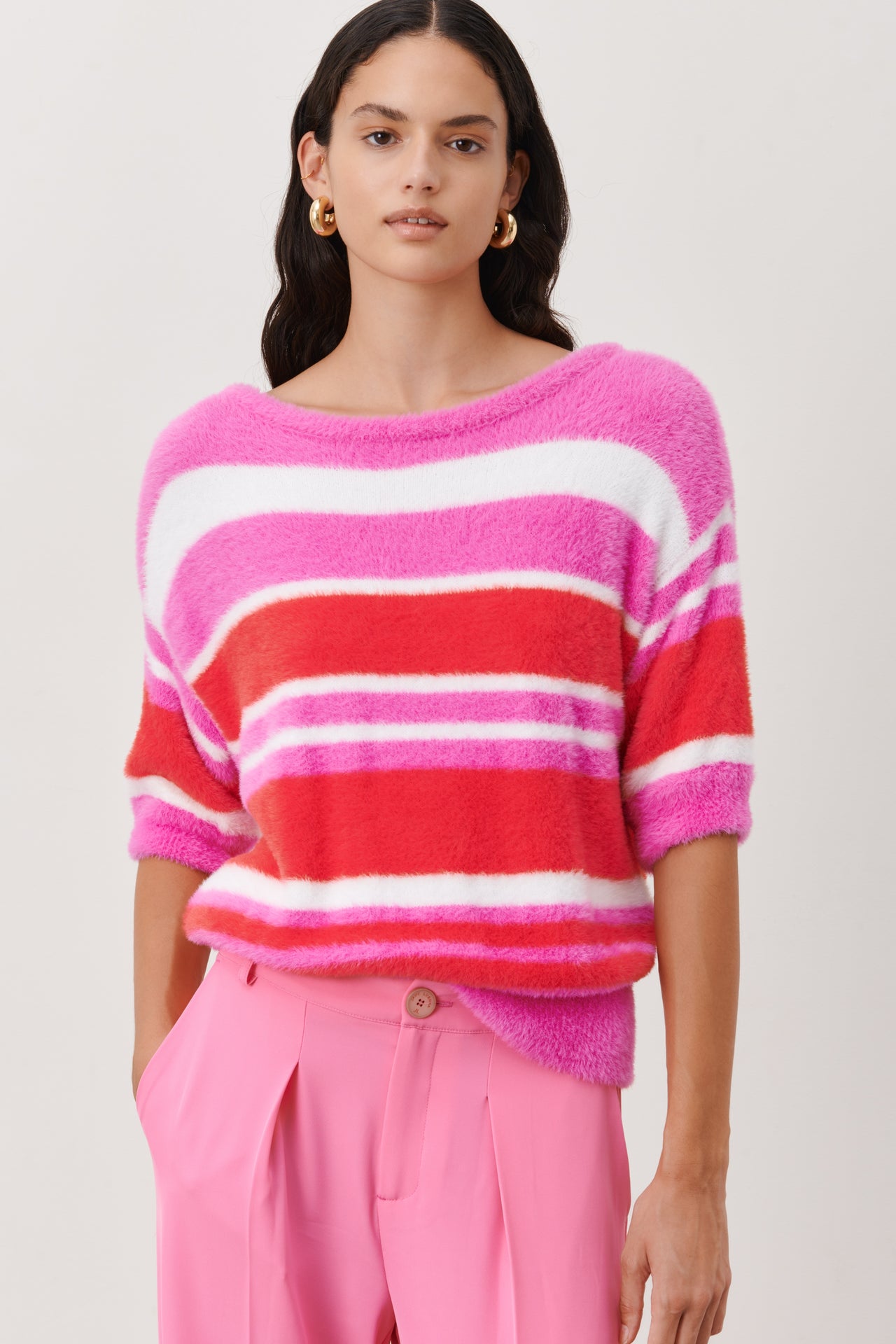 Favola PU top | Pink