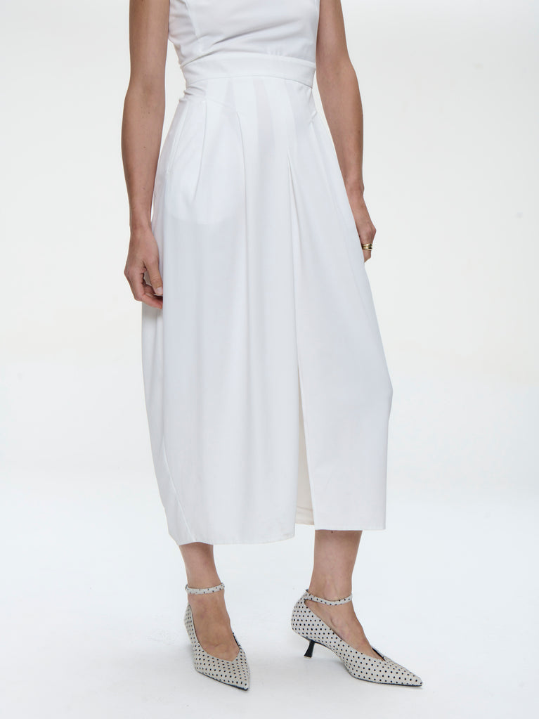 Jackie dress technical jersey | White
