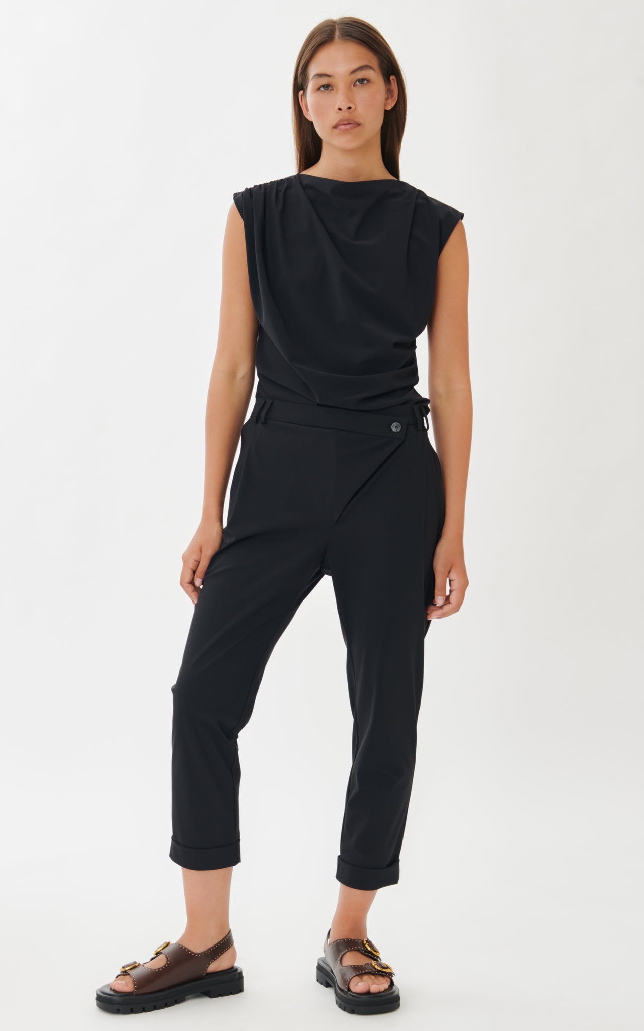 Carry mix cotton top | White