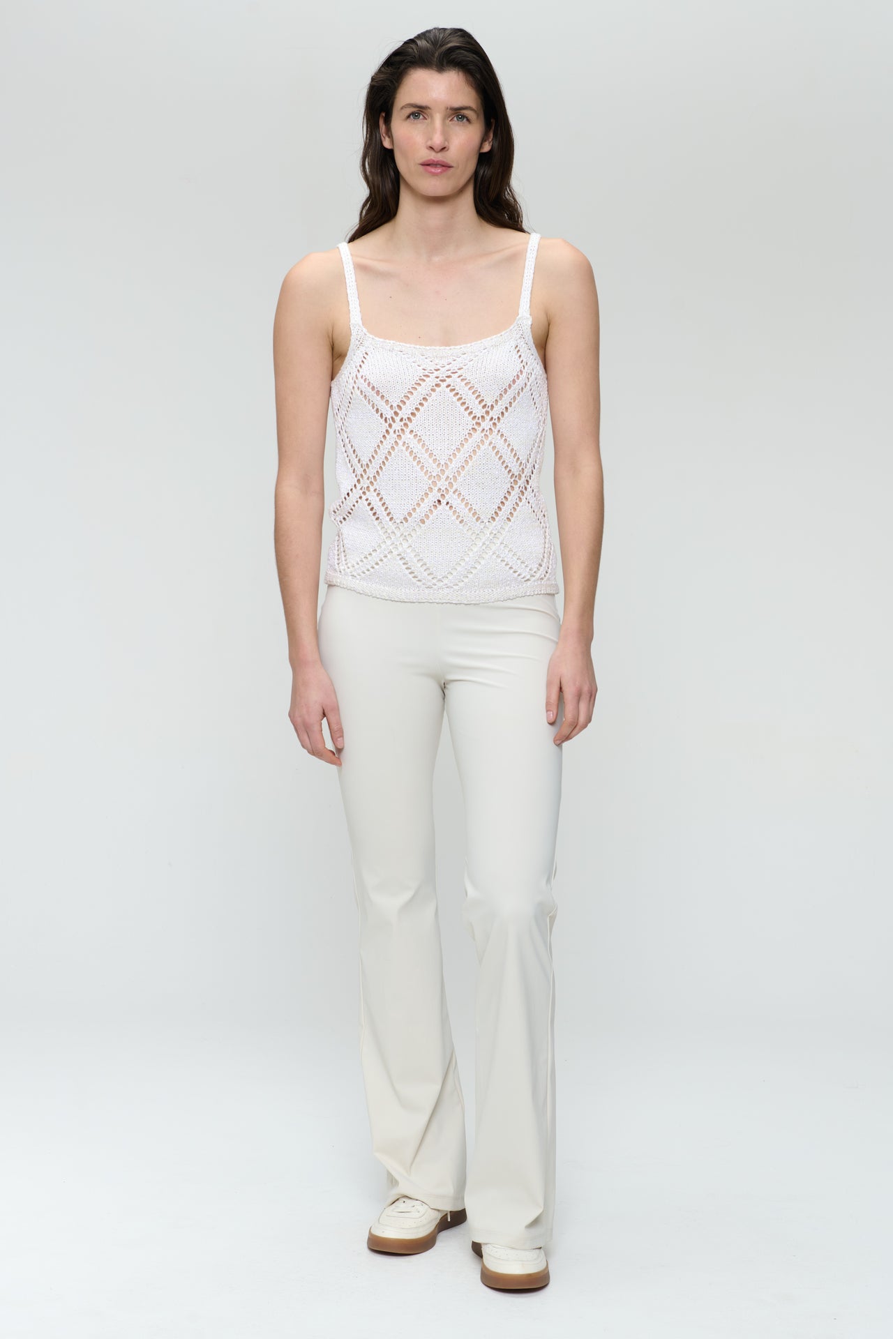 Cotton summer top 9064 | Off White