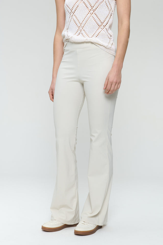 Eliya strech technical jersey pants | Light Sand