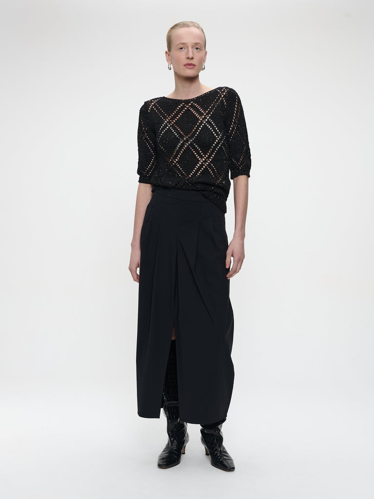 Jack skirt technical jersey | Black