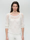 Summer cotton pullover 25041 | Off White