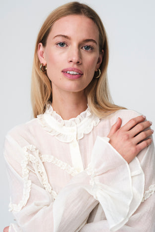 Netty bohemian style Blouse | White