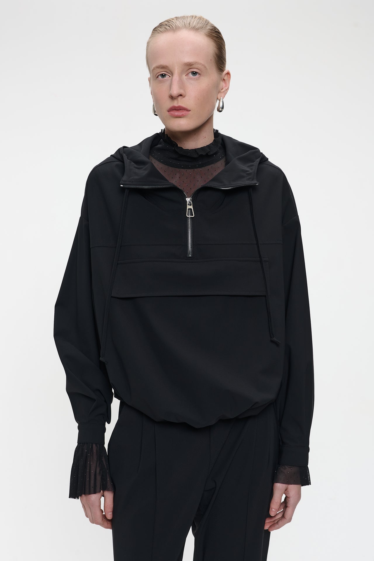 Hoodie bello technical Jersey | Black