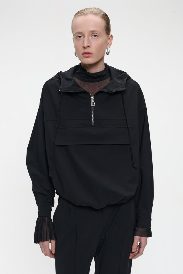Hoodie bello technical Jersey | Black