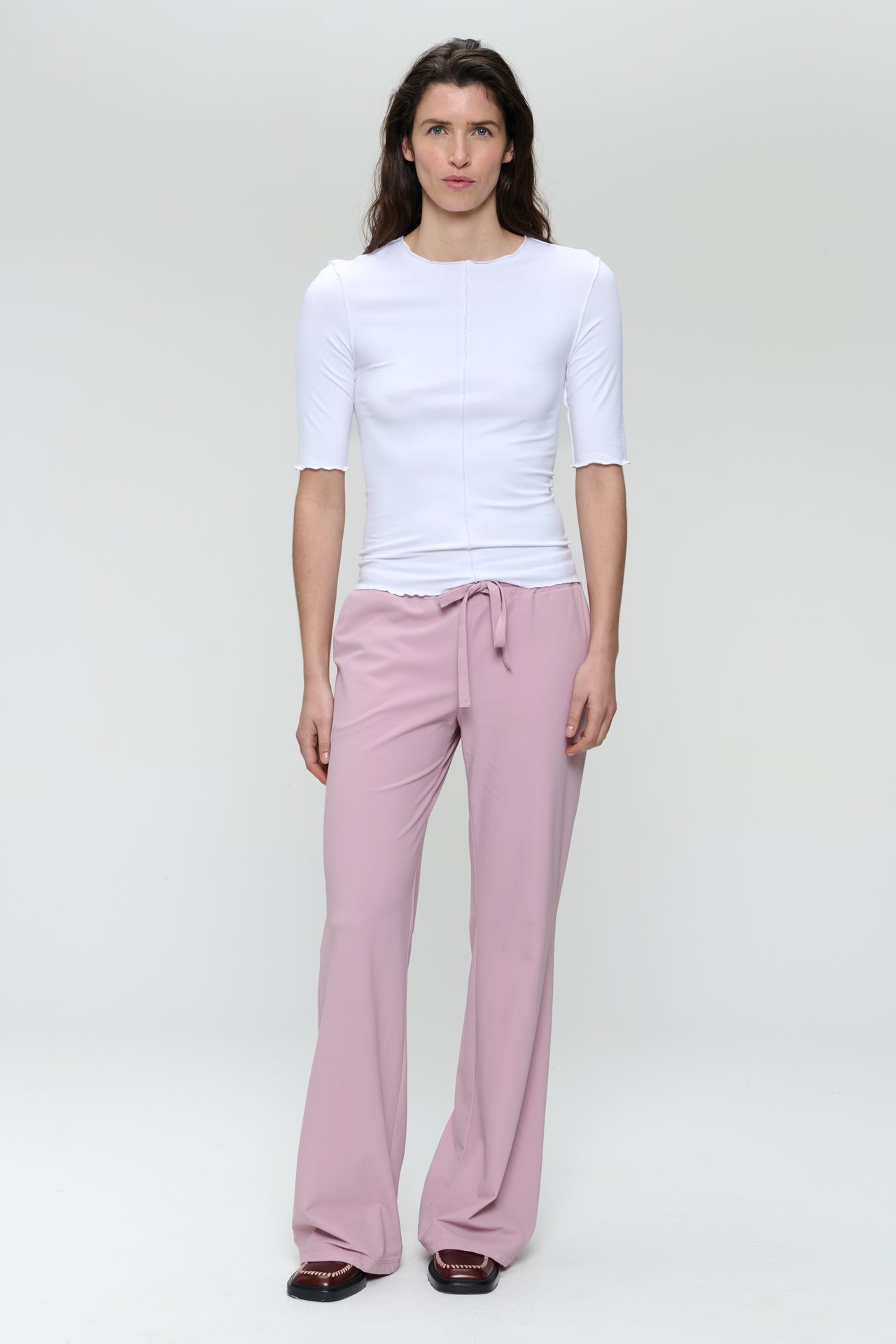 Jordan strech viscose top | White