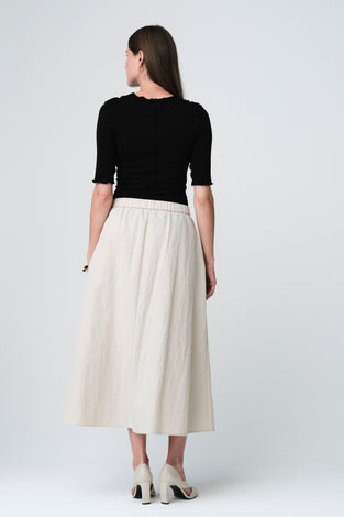 Jordan strech viscose top | Black