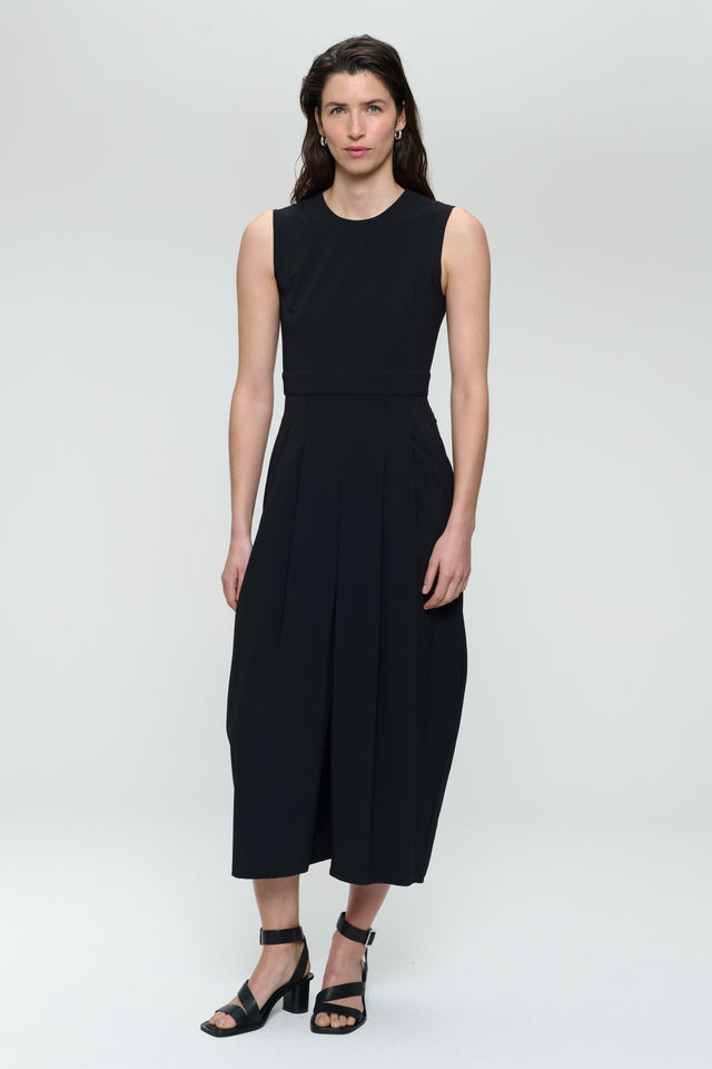 Jackie dress technical jersey | Black