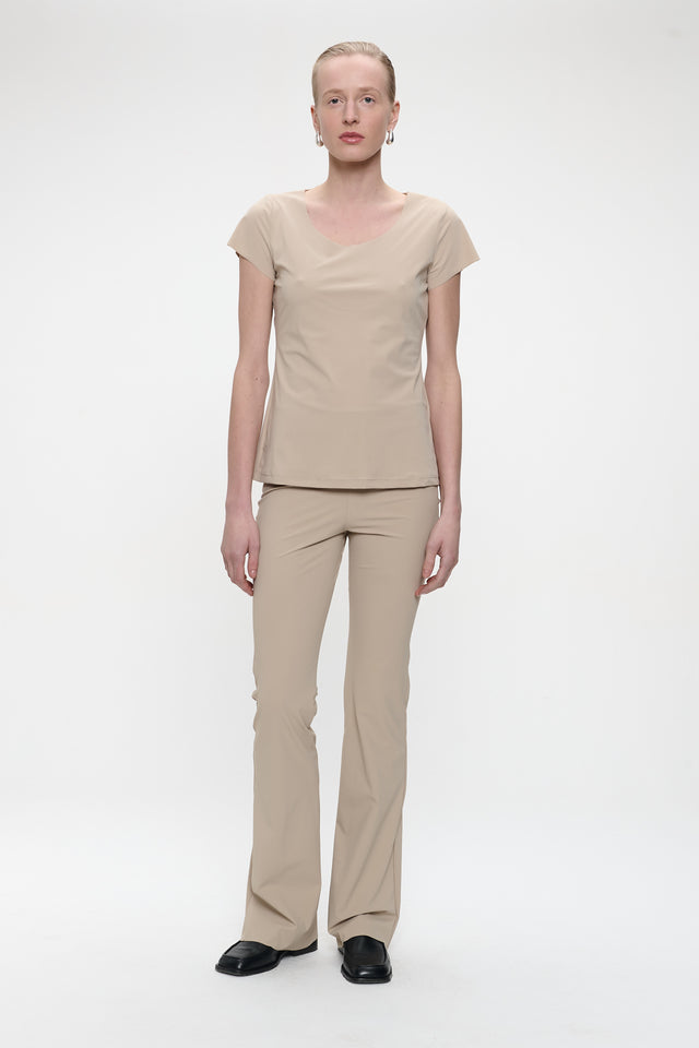 Pants Eliya Easy Wear flair Technical Jersey | Sand
