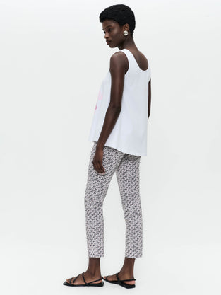 Cotton summer top T510 | White