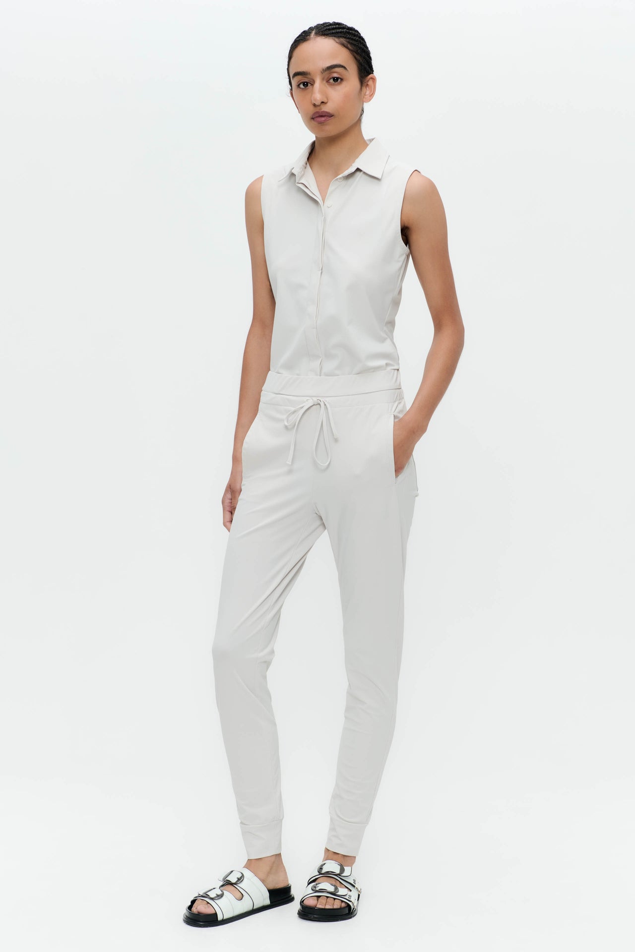 Kikkie blouse technical jersey WS | Sand