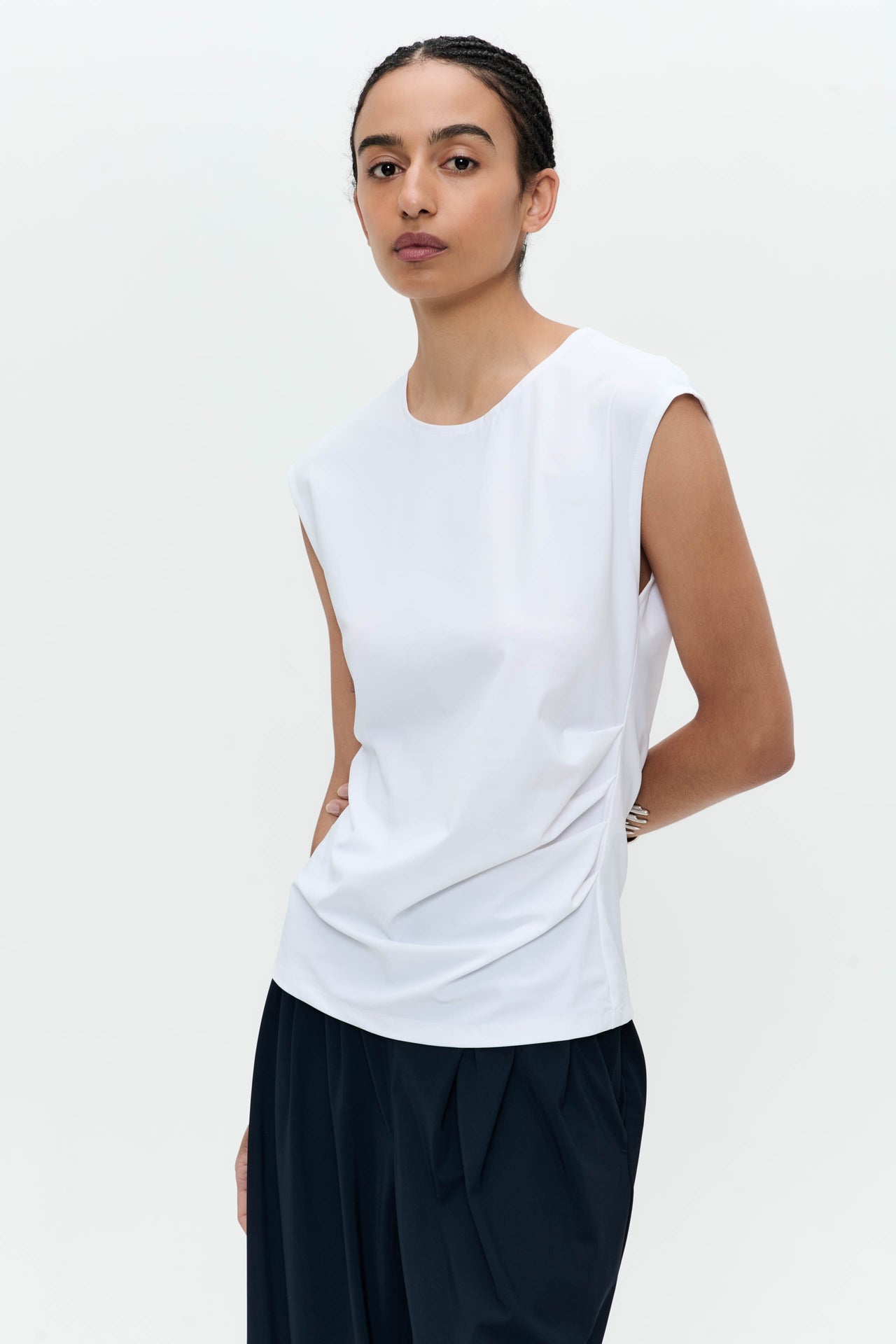 Stevie top technical jersey | White