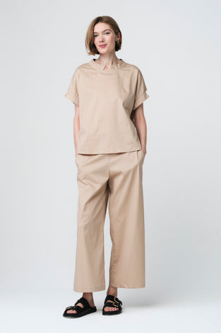Poplin loos fit top | Sabbia
