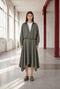 Dina viscose double blouse | Green
