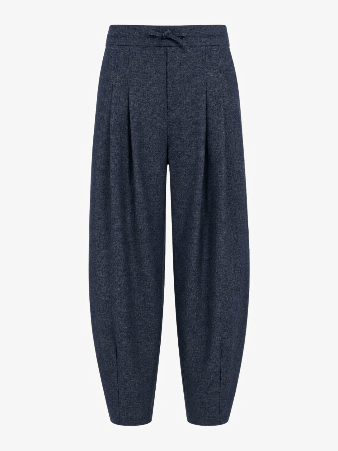 Elodie viscose blend barel pants | Blue Denim