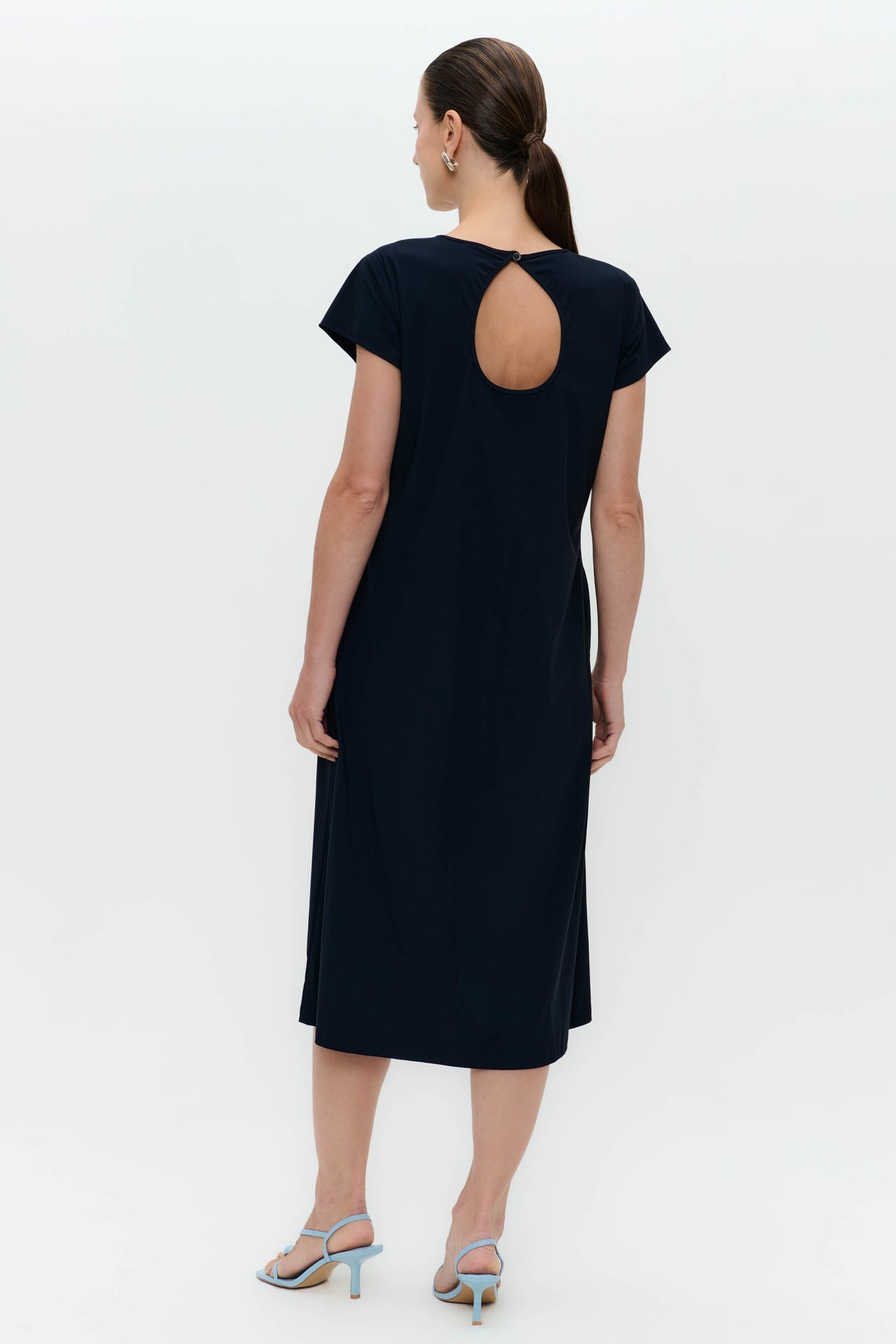 Fennela dress technical jersey | Blue