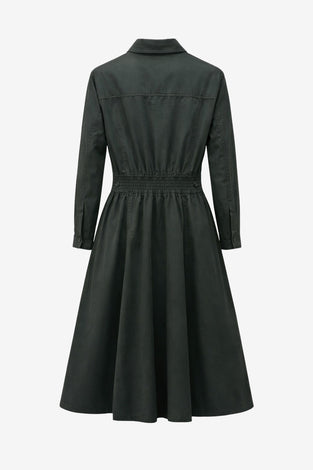 Amara polon shirt dress | Anthracite