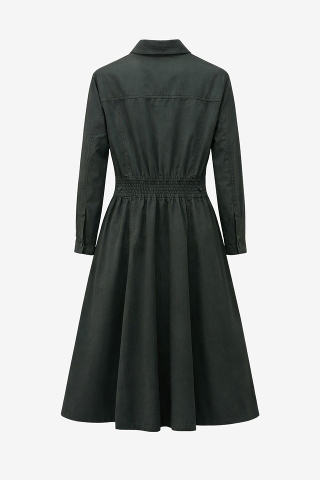 Amara polon shirt dress | Anthracite