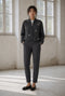 Bernino viscose bomber jacket | Black Melange