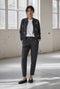 Bernino viscose bomber jacket | Black Melange