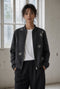 Bernino viscose bomber jacket | Black Melange