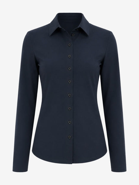 Blouse Betty Easy Wear Technical Jersey | Blue