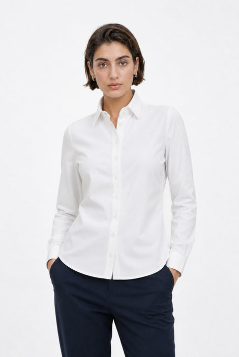 Blouse Betty Easy Wear Technical Jersey | White