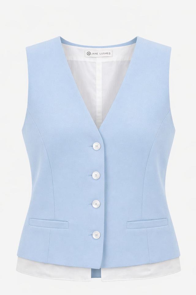 Kay structure tech jersay vest | Light Blue