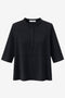 Damiana strech technical jersey top | Black