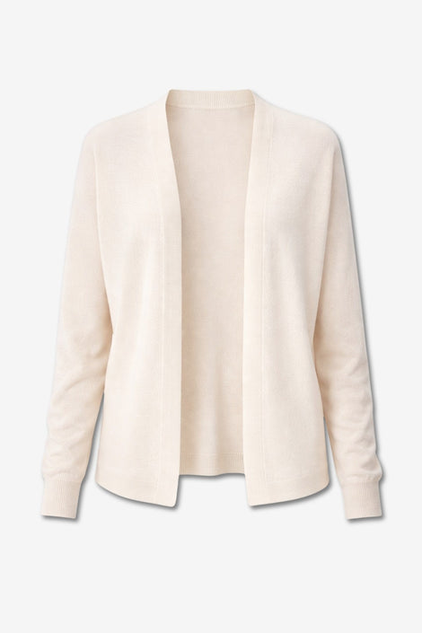 Fine Viscose Cardigan 26023 | Ecru