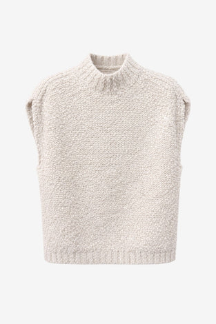 Coarse Boucle vest | Off White