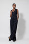 Colette back details gilet | Dark Blue