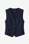Colette back details gilet | Dark Blue