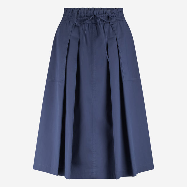 Raffaele poplin skirt | Blue