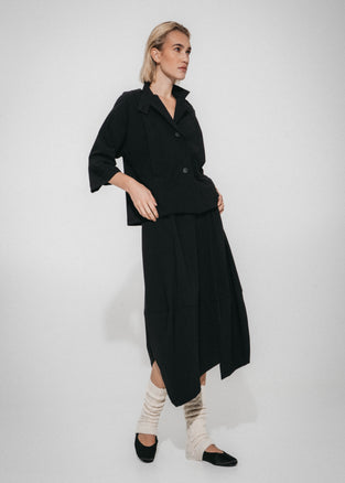 Fancy bengalina jacket | Black