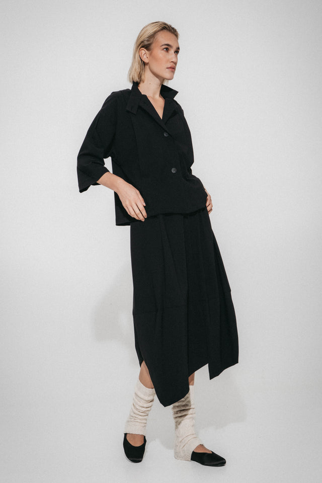 Fancy bengalina jacket | Black