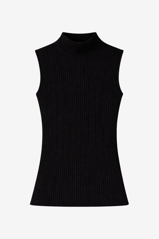 Gaby structure high neck top | Black