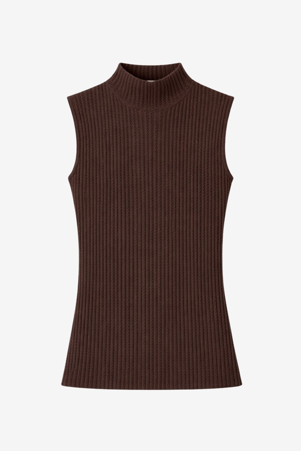 Gaby structure high neck top | Brown