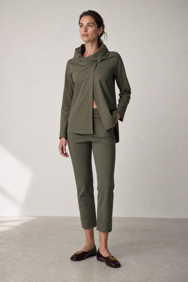 Biagio bengalina pants | Army