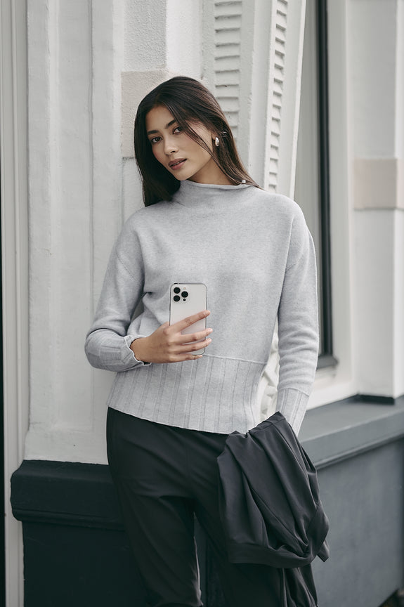 Pullover viscose NB2275 | Silver Shiny