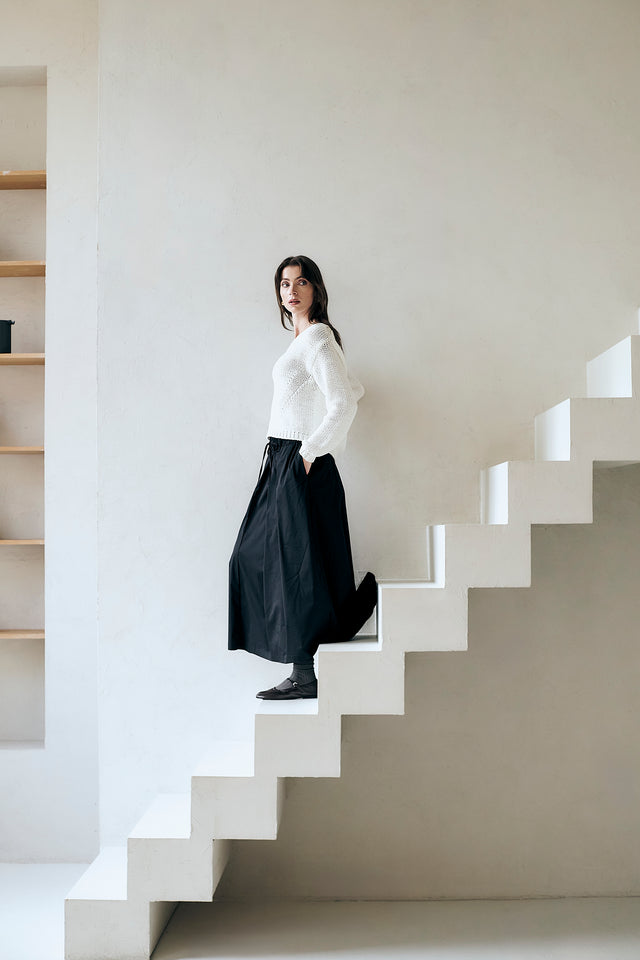 Fancy cotton Pullover E20197S | Off White