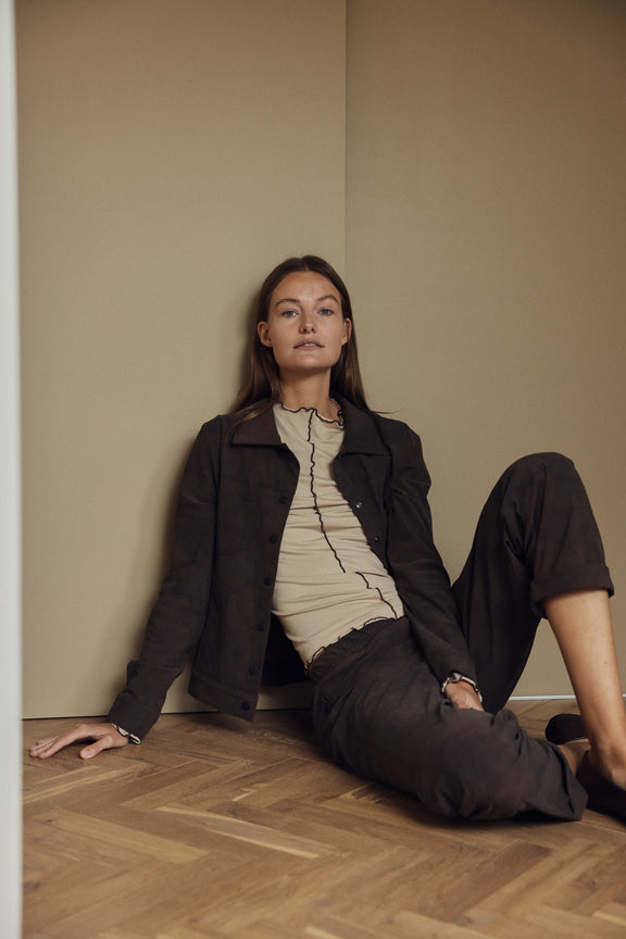 Daphne pants technical jersey | Brown