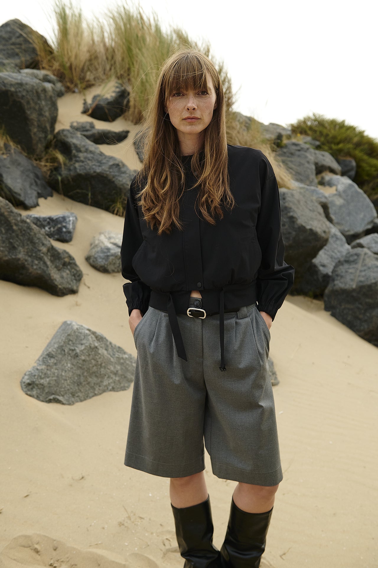 Ian jacket technical jersey | Black